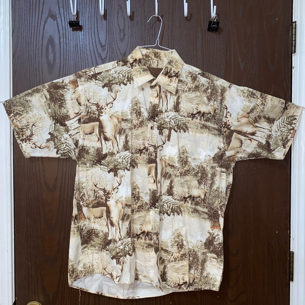 Men's Deer Forest Print Shirt PRICE FOR BOTH!!